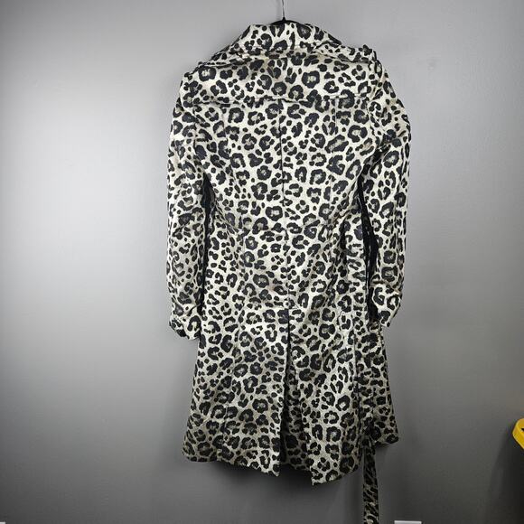 Alice + Olivia Charla Leopard Trench Size Large - Picture 2 of 7